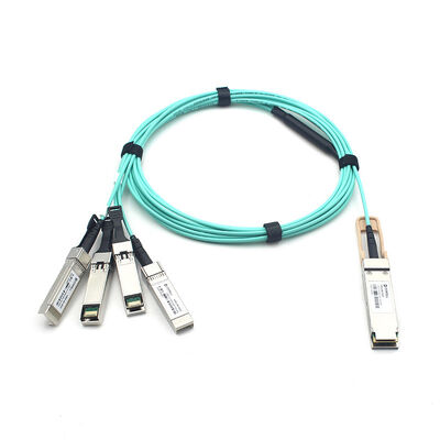 1~70m OM3 100G QSFP28 ~ 4x25G SFP28 AOC 액티브 광 브레이크아웃 케이블